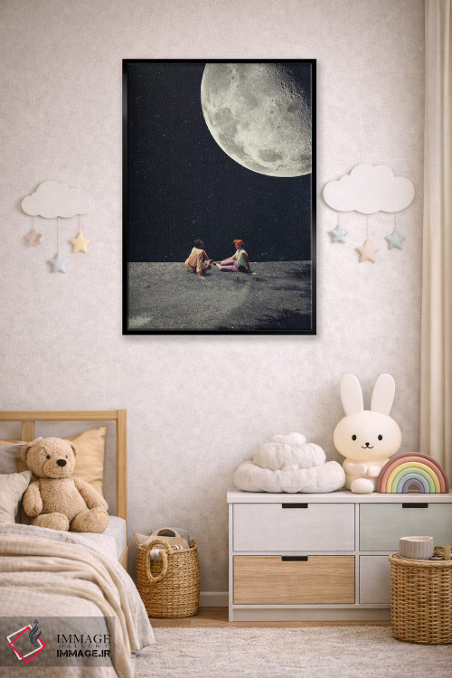 تابلو دکوراتیو "ماه را برای یک لبخند به تو دادم" اثر فرانک موس - D6B