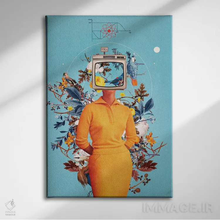 تابلو دکوراتیو "به نمایشگرها رویاهایت را نده" اثر فرانک موس - نمای روبهرو روی دیوار