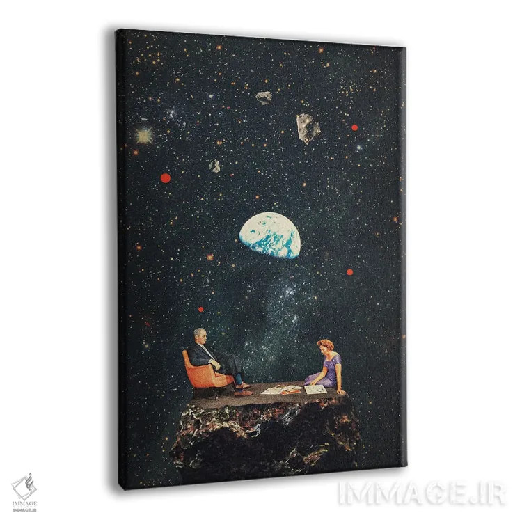 تابلو دکوراتیو "من هیچ کجا نمی روم" اثر فرانک موس - نمای پرسپکتیو محصول