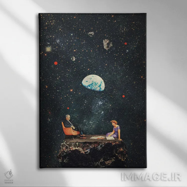 تابلو دکوراتیو "من هیچ کجا نمی روم" اثر فرانک موس - نمای روبهرو روی دیوار