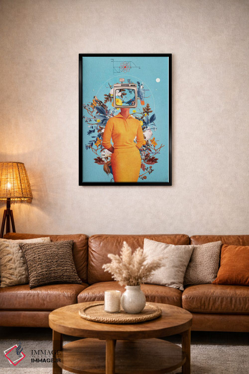 تابلو دکوراتیو "به نمایشگرها رویاهایت را نده" اثر فرانک موس - D3B