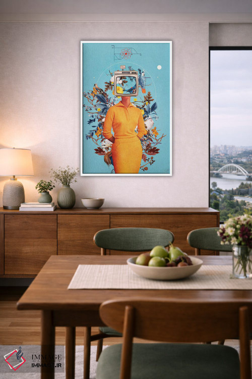 تابلو دکوراتیو "به نمایشگرها رویاهایت را نده" اثر فرانک موس - D6W