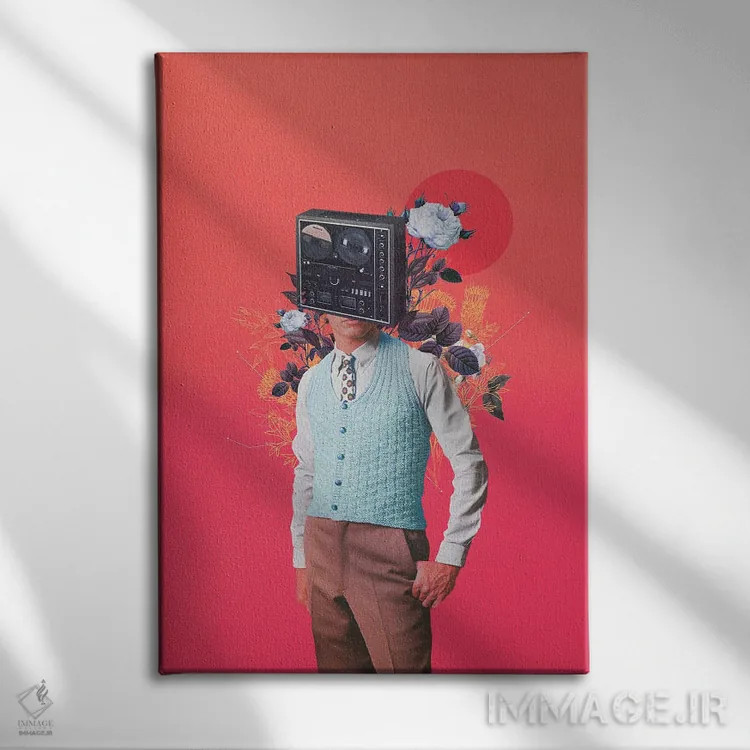 تابلو دکوراتیو "فونوهد" اثر فرانک موس - نمای روبهرو روی دیوار