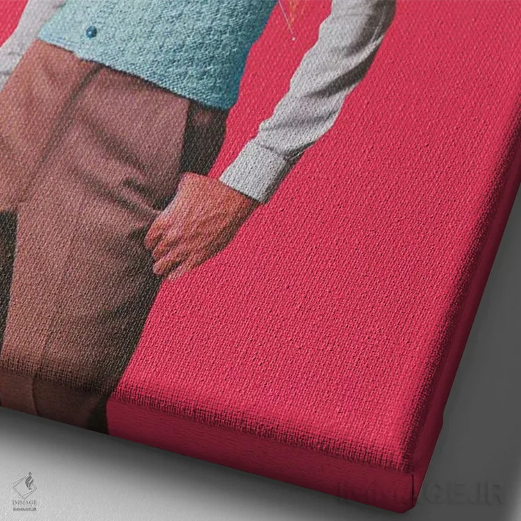 تابلو دکوراتیو "فونوهد" اثر فرانک موس - نمای نزدیک بافت بوم