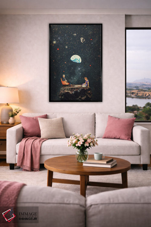 تابلو دکوراتیو "من هیچ کجا نمی روم" اثر فرانک موس - D4B