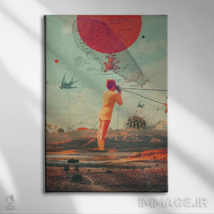 تابلو دکوراتیو "دورور " اثر فرانک موس - نمای روبهرو روی دیوار