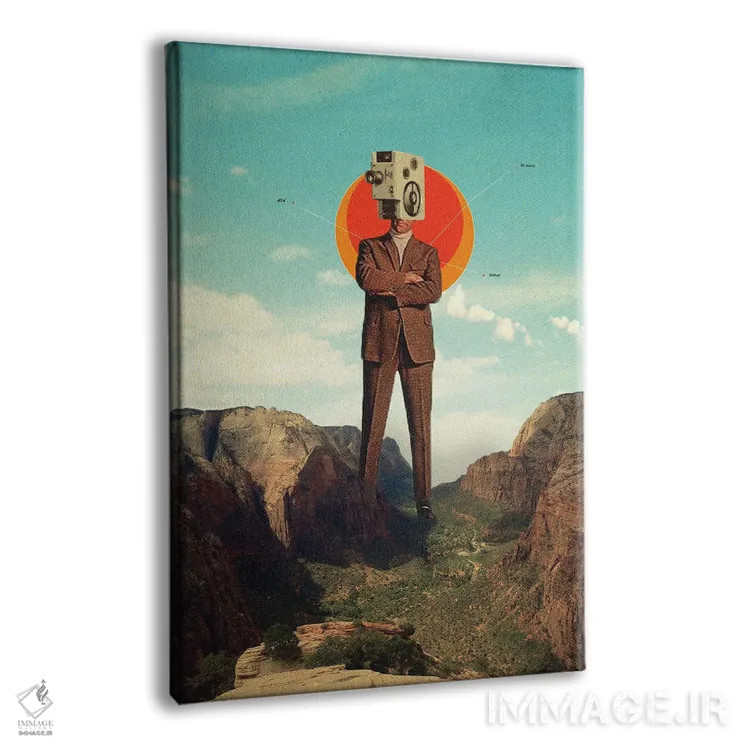 تابلو دکوراتیو "ویدیو ۴۰۴" اثر فرانک موس - نمای پرسپکتیو محصول