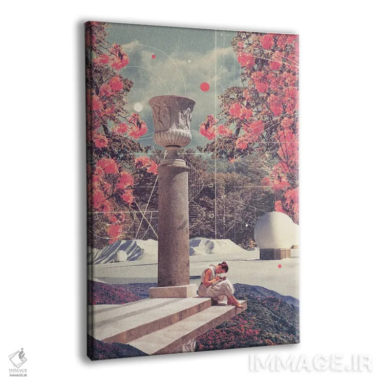 تابلو دکوراتیو "صبر می کنم تا تنهایی ام مرا ببخشد" اثر فرانک موس - نمای پرسپکتیو محصول