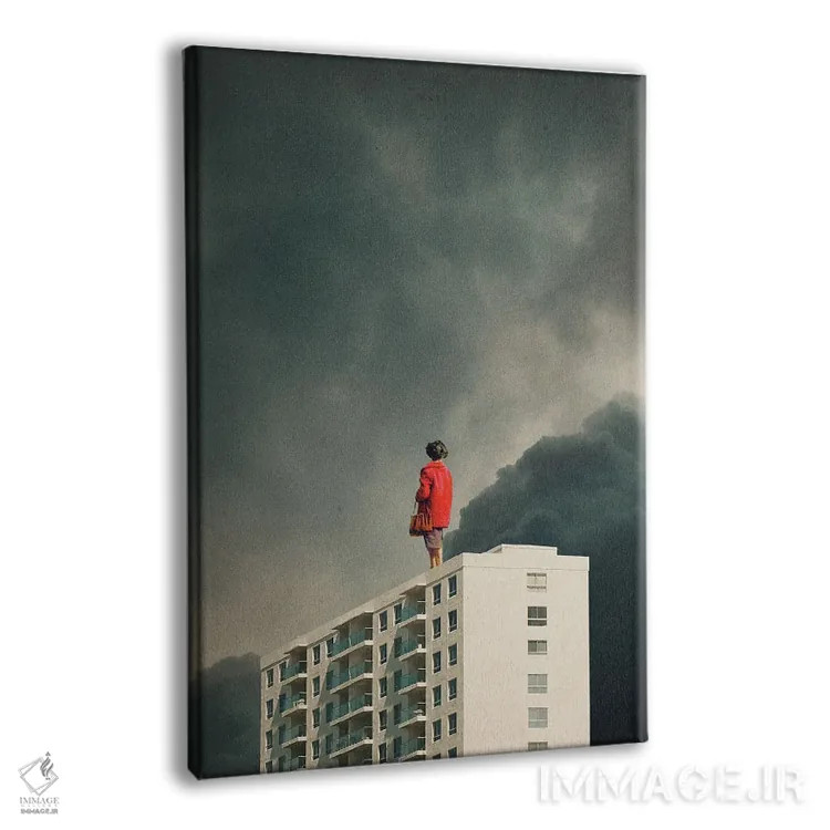 تابلو دکوراتیو "ما از شهرهایمان خواهیم گریخت" اثر فرانک موس - نمای پرسپکتیو محصول