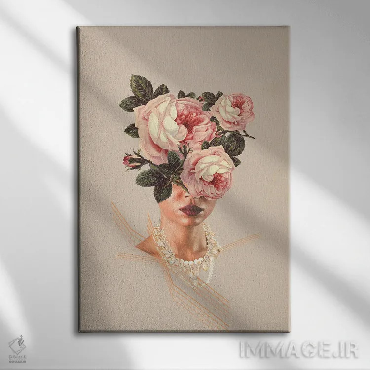 تابلو دکوراتیو "مروارید شگفت انگیز" اثر فرانک موس - نمای روبهرو روی دیوار