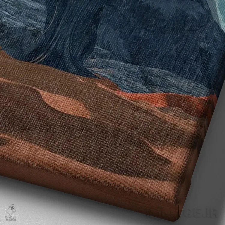 تابلو دکوراتیو "رویای بازگشتت را می بینم" اثر فرانک موس - نمای نزدیک بافت بوم