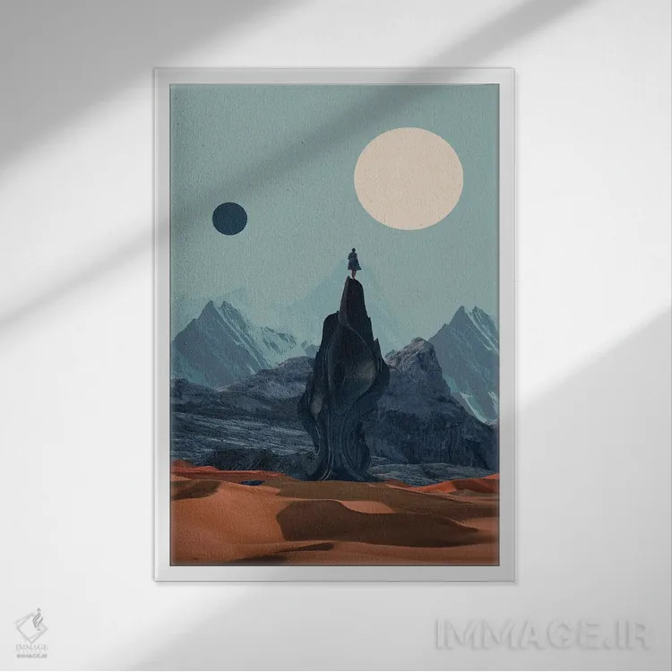 تابلو دکوراتیو "رویای بازگشتت را می بینم" اثر فرانک موس - نمای قابدار سفید