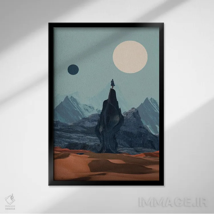 تابلو دکوراتیو "رویای بازگشتت را می بینم" اثر فرانک موس - نمای قابدار مشکی