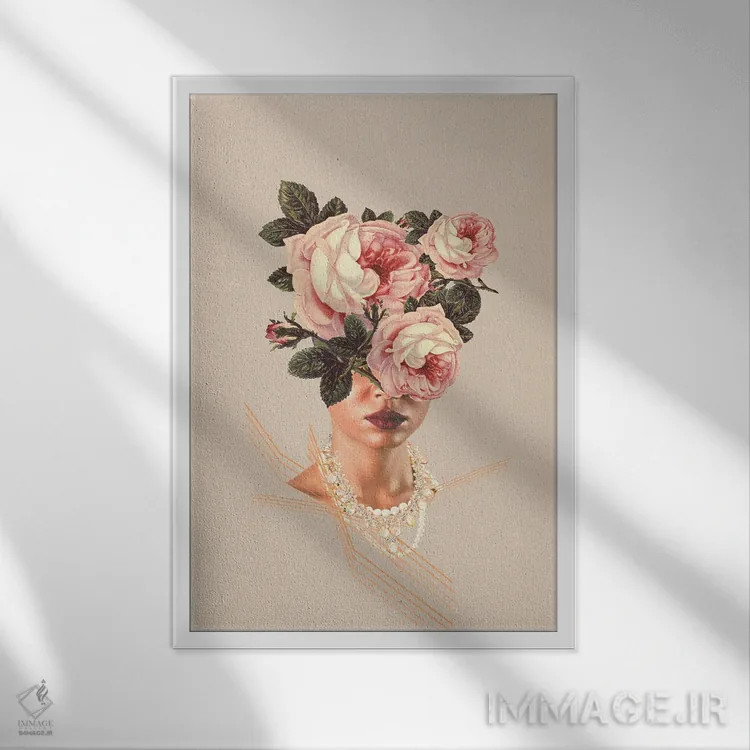 تابلو دکوراتیو "مروارید شگفت انگیز" اثر فرانک موس - نمای قابدار سفید