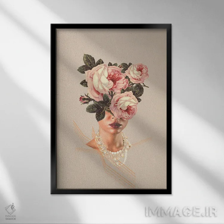 تابلو دکوراتیو "مروارید شگفت انگیز" اثر فرانک موس - نمای قابدار مشکی