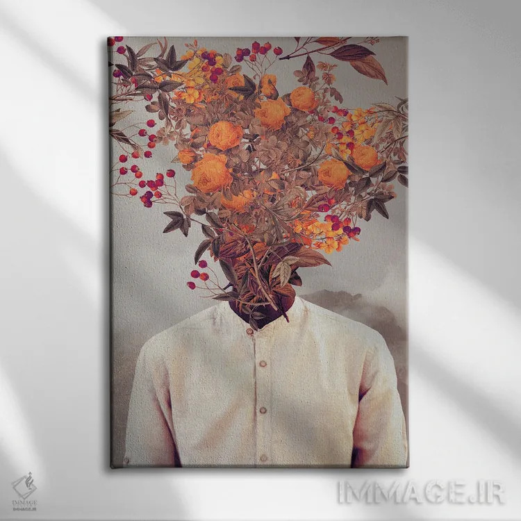 تابلو دکوراتیو "درخشان شکوفا شو" اثر فرانک موس - نمای روبهرو روی دیوار