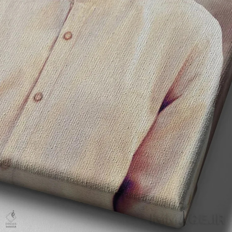 تابلو دکوراتیو "درخشان شکوفا شو" اثر فرانک موس - نمای نزدیک بافت بوم