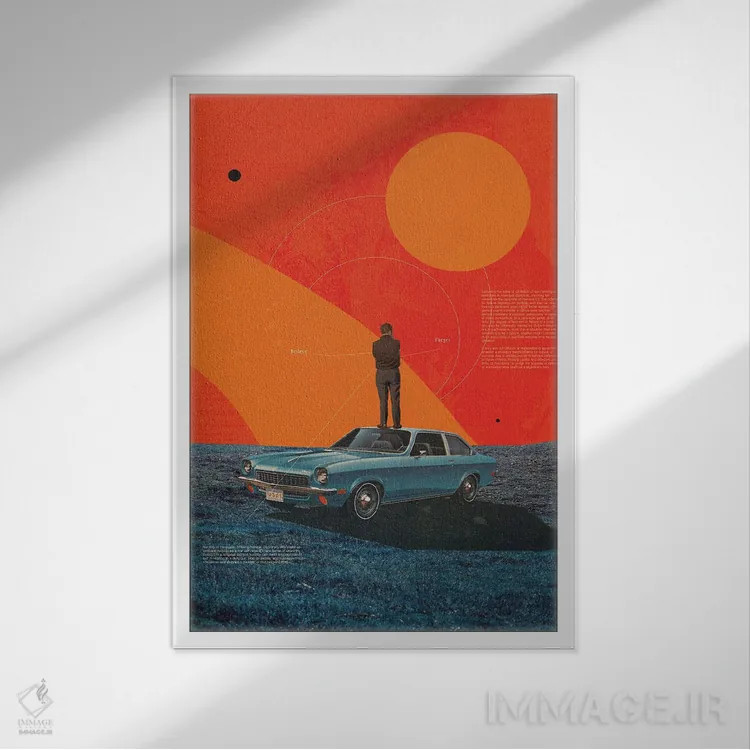 تابلو دکوراتیو "شکست به عنوان یک گزینه" اثر فرانک موس - نمای قابدار سفید