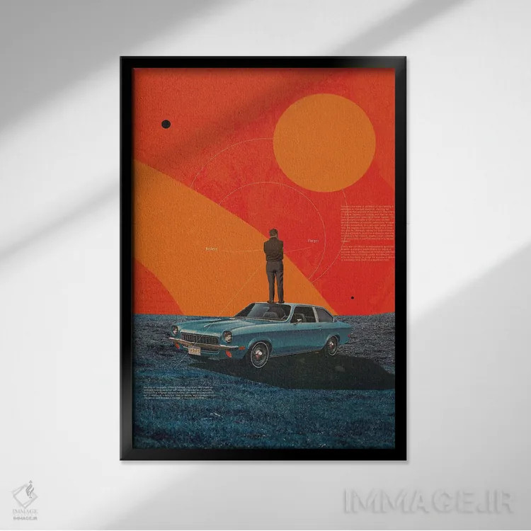 تابلو دکوراتیو "شکست به عنوان یک گزینه" اثر فرانک موس - نمای قابدار مشکی