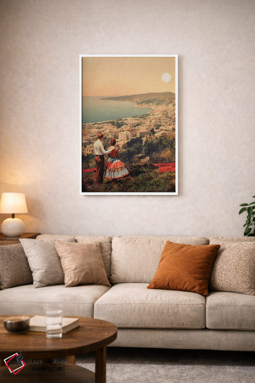 تابلو دکوراتیو "آیا این همان شهری است که رویایش را داشتیم" اثر فرانک موس - D3W
