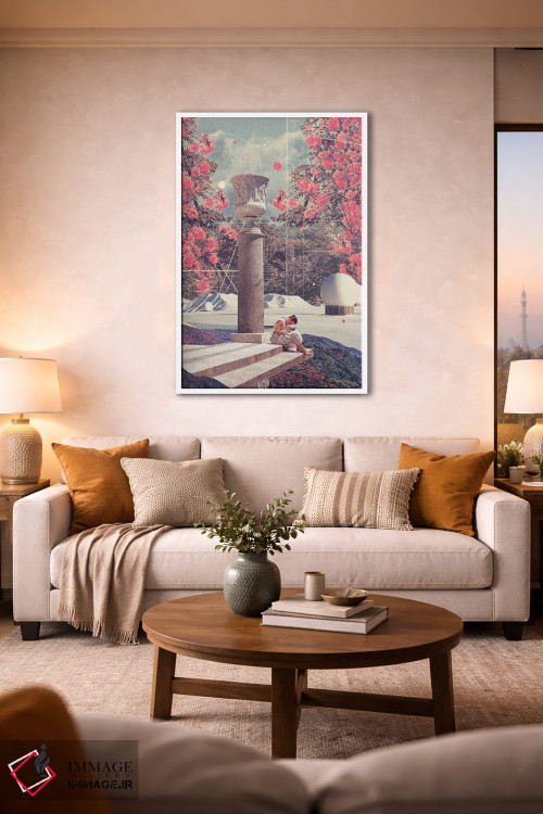 تابلو دکوراتیو "صبر می کنم تا تنهایی ام مرا ببخشد" اثر فرانک موس - D1W