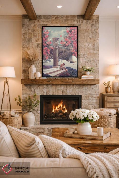 تابلو دکوراتیو "صبر می کنم تا تنهایی ام مرا ببخشد" اثر فرانک موس - D2B