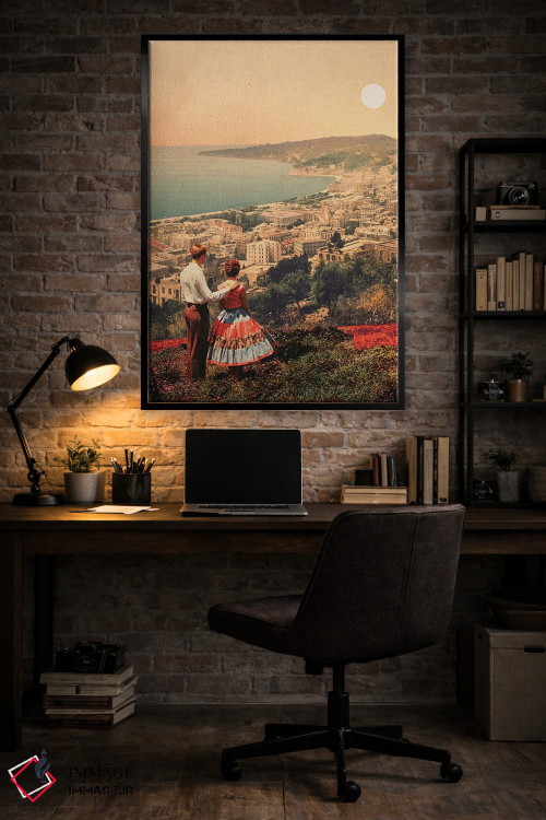 تابلو دکوراتیو "آیا این همان شهری است که رویایش را داشتیم" اثر فرانک موس - D5B