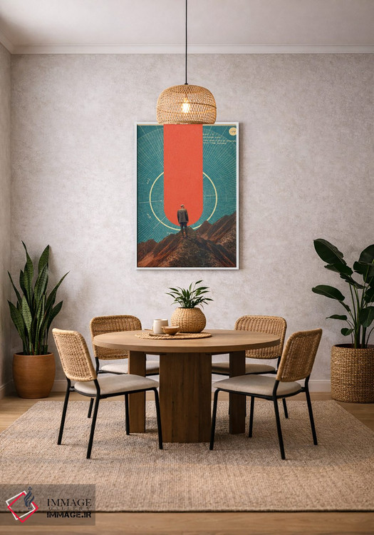 تابلو دکوراتیو "تنها قطب نما، نگاه دقیق است" اثر فرانک موس - D2W