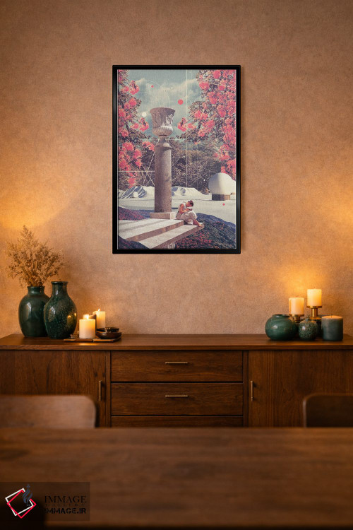 تابلو دکوراتیو "صبر می کنم تا تنهایی ام مرا ببخشد" اثر فرانک موس - D3B