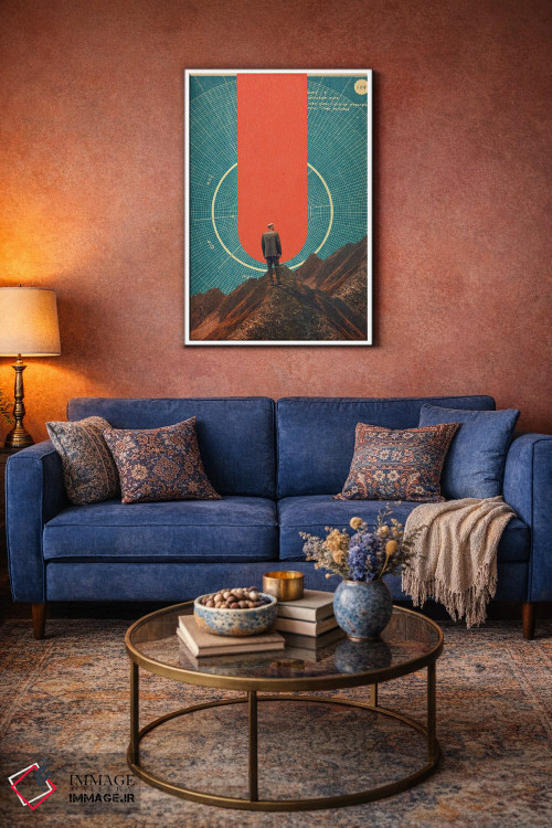 تابلو دکوراتیو "تنها قطب نما، نگاه دقیق است" اثر فرانک موس - D3W