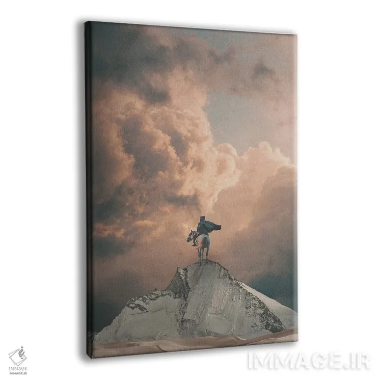 تابلو دکوراتیو "مسافر تنها" اثر فرانک موس - نمای پرسپکتیو محصول