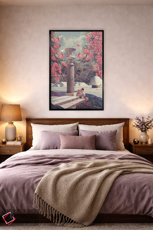 تابلو دکوراتیو "صبر می کنم تا تنهایی ام مرا ببخشد" اثر فرانک موس - D6B