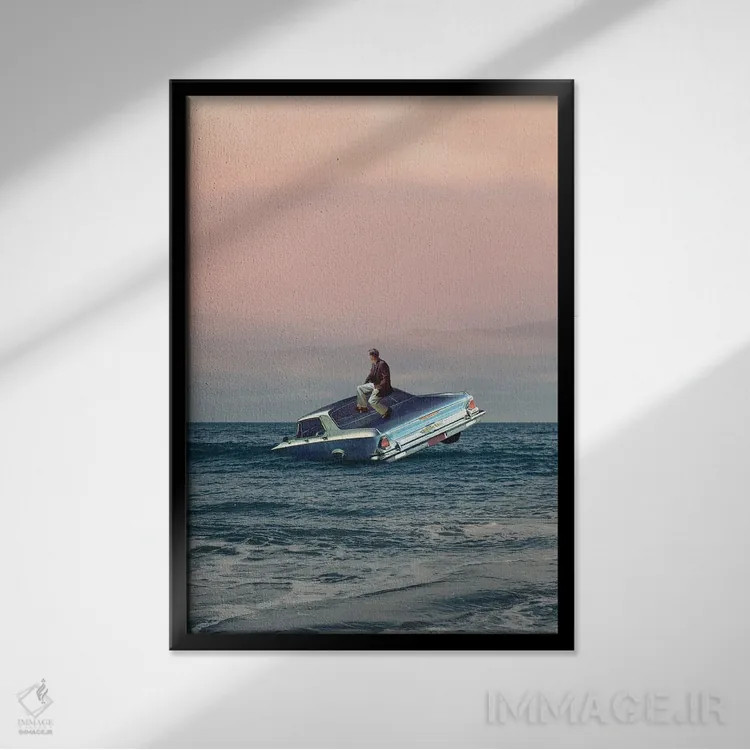 تابلو دکوراتیو "گرت تنها" اثر فرانک موس - نمای قابدار مشکی