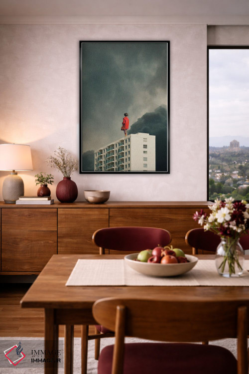 تابلو دکوراتیو "ما از شهرهایمان خواهیم گریخت" اثر فرانک موس - D5B