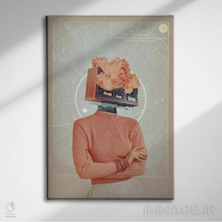 تابلو دکوراتیو "محال است تو را فراموش کنم" اثر فرانک موس - نمای روبهرو روی دیوار