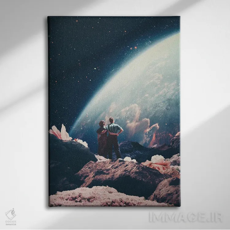 تابلو دکوراتیو "اغلب به اشتباه غایب تصور شده" اثر فرانک موس - نمای روبهرو روی دیوار