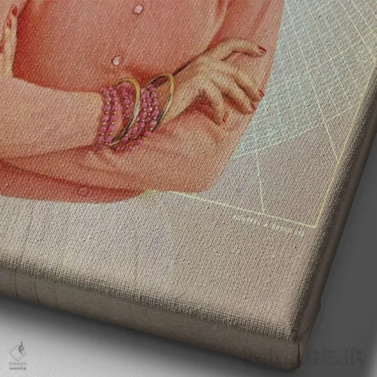 تابلو دکوراتیو "محال است تو را فراموش کنم" اثر فرانک موس - نمای نزدیک بافت بوم