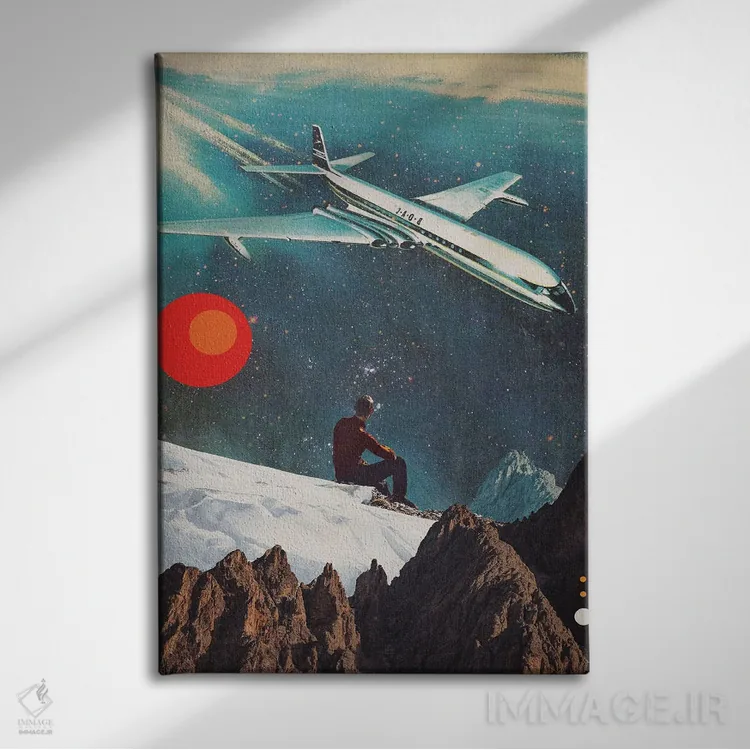 تابلو دکوراتیو "مسافر بازگشتی" اثر فرانک موس - نمای روبهرو روی دیوار