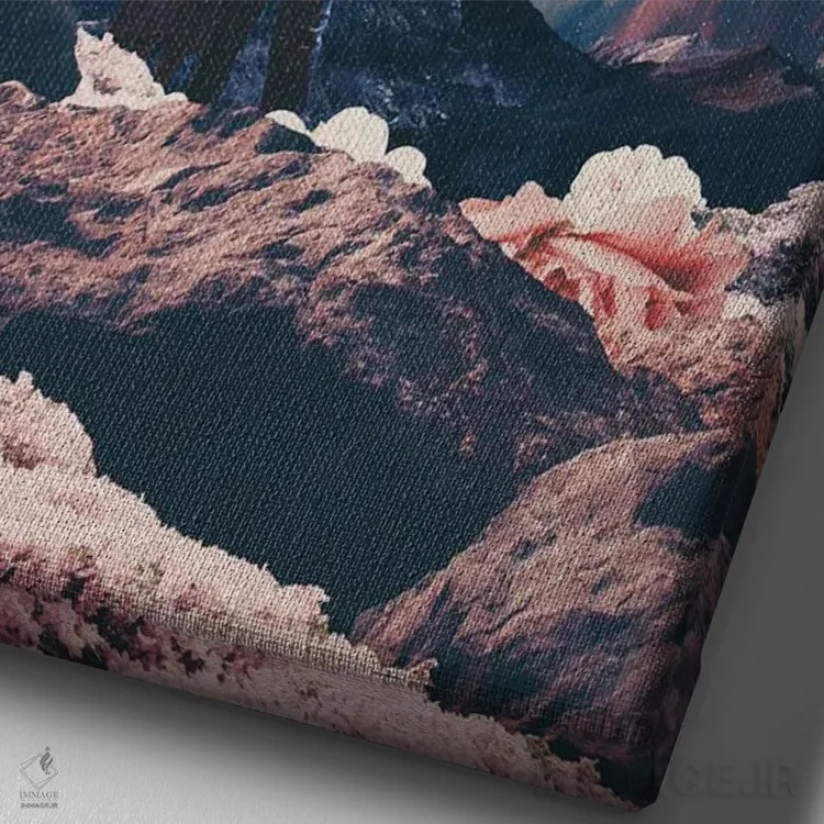 تابلو دکوراتیو "اغلب به اشتباه غایب تصور شده" اثر فرانک موس - نمای نزدیک بافت بوم