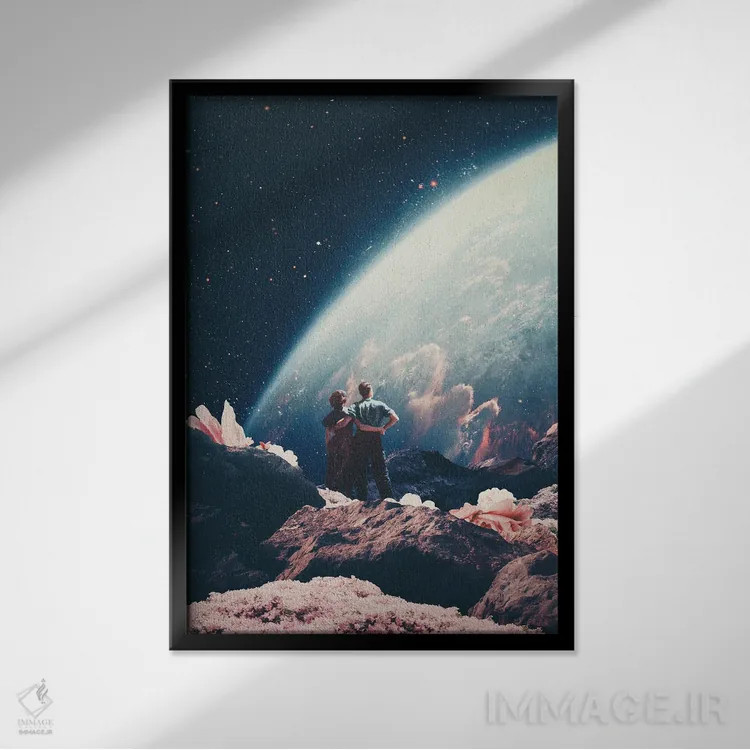 تابلو دکوراتیو "اغلب به اشتباه غایب تصور شده" اثر فرانک موس - نمای قابدار مشکی