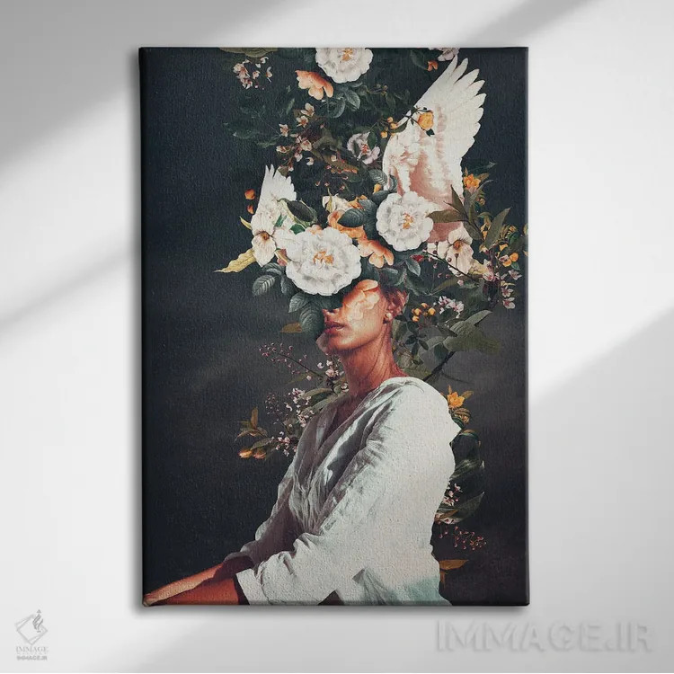 تابلو دکوراتیو "آخرین پرتره پنلوپه" اثر فرانک موس - نمای روبهرو روی دیوار