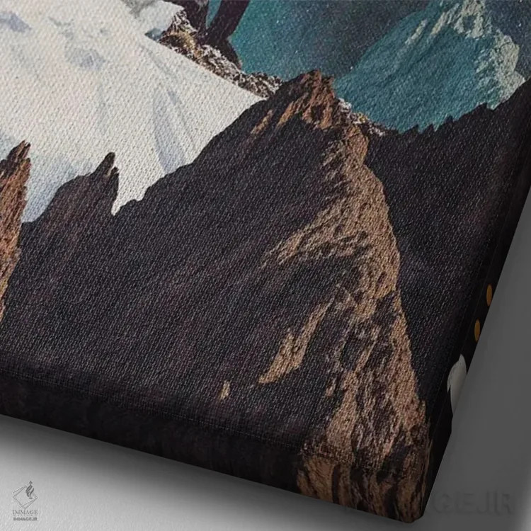 تابلو دکوراتیو "مسافر بازگشتی" اثر فرانک موس - نمای نزدیک بافت بوم