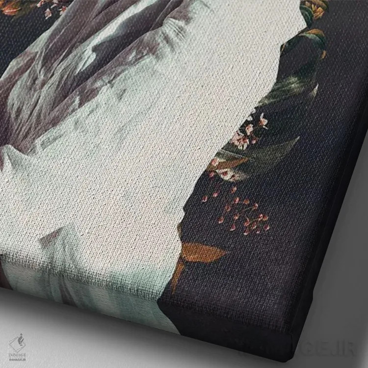 تابلو دکوراتیو "آخرین پرتره پنلوپه" اثر فرانک موس - نمای نزدیک بافت بوم