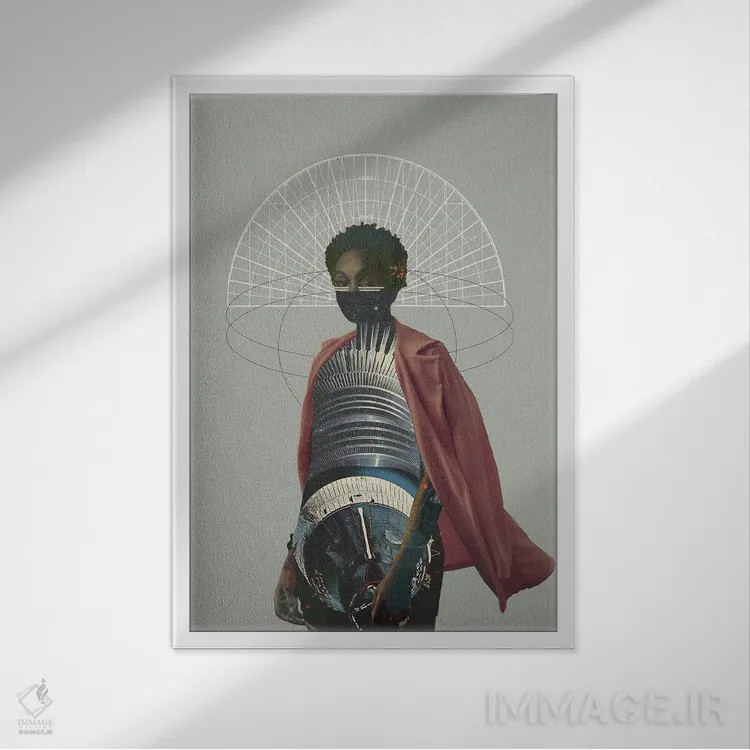 تابلو دکوراتیو "جنگجو" اثر فرانک موس - نمای قابدار سفید