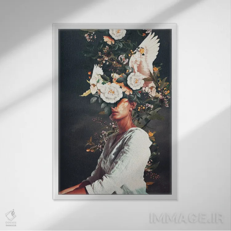 تابلو دکوراتیو "آخرین پرتره پنلوپه" اثر فرانک موس - نمای قابدار سفید