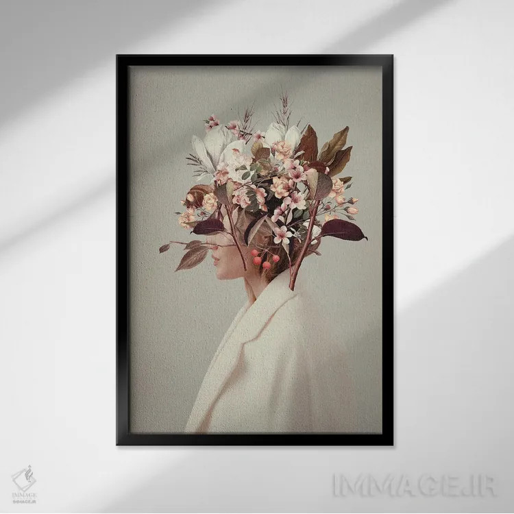 تابلو دکوراتیو "به خاطر تو عاشق پاییز شدم" اثر فرانک موس - نمای قابدار مشکی