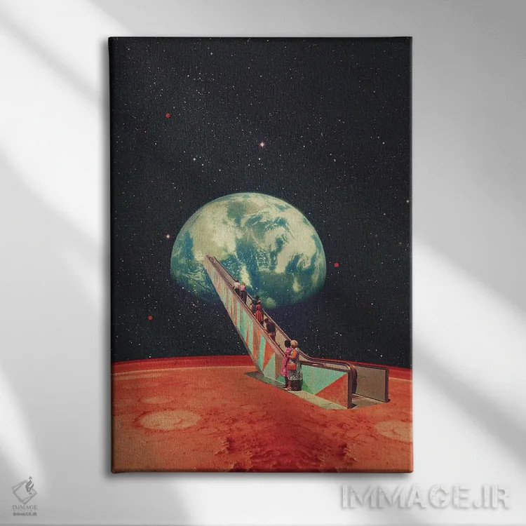 تابلو دکوراتیو "وقت رفتن به خانه است" اثر فرانک موس - نمای روبهرو روی دیوار