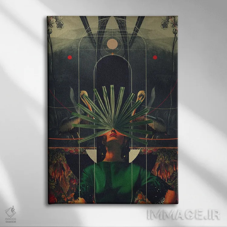 تابلو دکوراتیو "او استوا را دید" اثر فرانک موس - نمای روبهرو روی دیوار