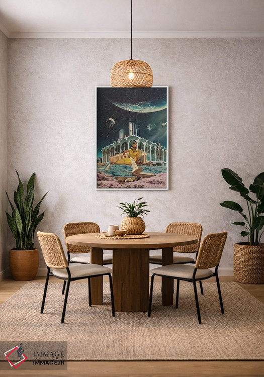 تابلو دکوراتیو "کارت پستالی از سال ۲۳۴۵" اثر فرانک موس - D3W