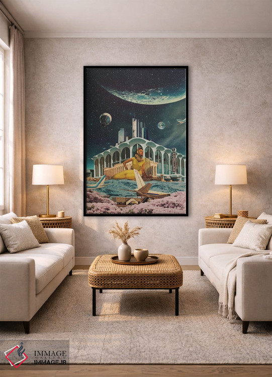 تابلو دکوراتیو "کارت پستالی از سال ۲۳۴۵" اثر فرانک موس - D2B